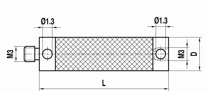 M3 удлинитель щупа из углепластика, L 150 мм, для систем ZEISS A-5555-1276