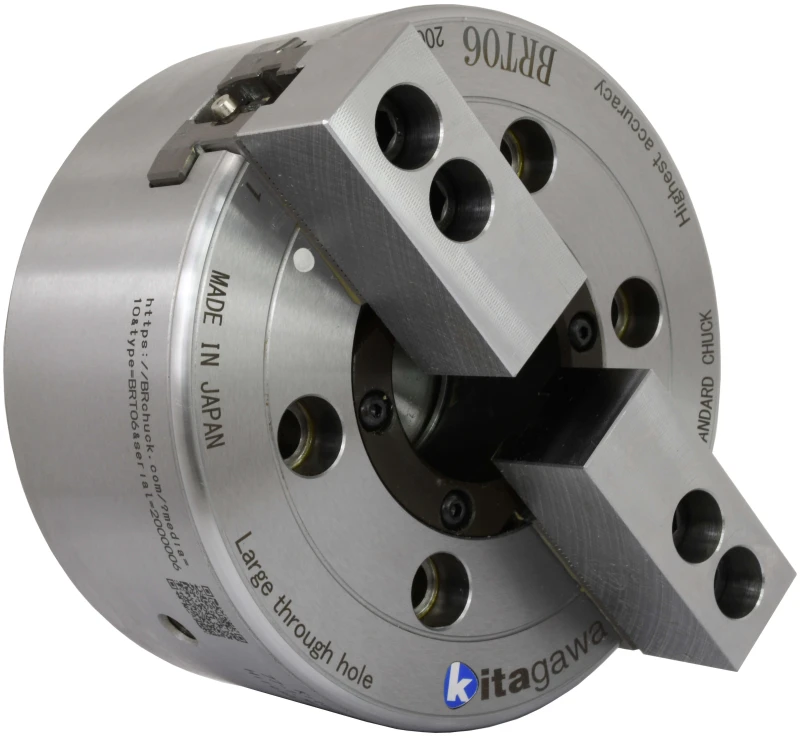 Большой высокоточный патрон со сквозным отверстием Kitagawa BRT06